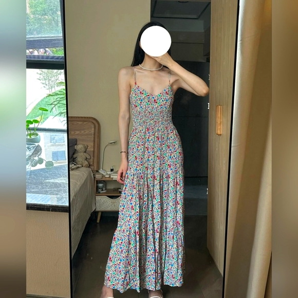 New Zara Floral Printed Midi Dress - 8072/836 - Picture 8 of 11